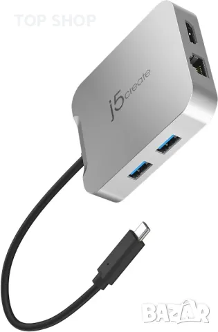 j5create USB C хъб за MacBook, ChromeBook, XPS, Surface Pro (JCD391)