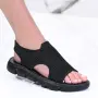 Дамски сандали с мрежа с гъвкава подметка D2433-1 all black, снимка 2