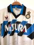 Inter Milan 1990/91 автентична футболна блуза с автографи S, снимка 3