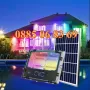 Многоцветен соларен прожектор с отделен панел 200W, прожектор 200W с WiFi, снимка 1
