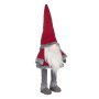 Коледна фигура, Гном, 70 см, Червено/ сив, снимка 2