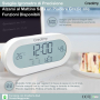 Дигитален часовник - будилник с  термометър и хигрометър CREATMY, снимка 4
