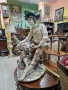Страхотна голяма антикварна италианска порцеланова фигура статуетка Capodimonte , снимка 7