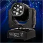 Преносими LED сценични светлини с движеща се глава и управление (6x12W + лазер), снимка 8
