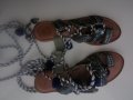 Уникални Gioseppo сандали с пискюли + подарък блузка в подходящо синьо, снимка 13