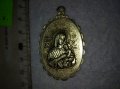 СТАРА ГРЪЦКА ИЗТОЧНОПРАВОСЛАВНА СРЕБРИСТА МЕТАЛНА НАГРЪДНА ИКОНКА 38832, снимка 8