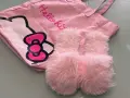 Комплект чанта Hello Kitty и пухкави пантофи, снимка 3