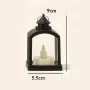 5418 Мини светещ коледен фенер ретро лампа, 9 см, снимка 7