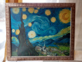 Огромна майсторска картина масло на платно Ван Гог подпис