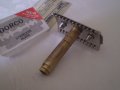 Старинна самобръсначка Gillette от месинг и метал , снимка 7