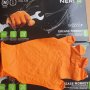 Автосервизи - Черни и оранжеви еднократни нитрилни ръкавици нитрил, снимка 5