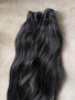 Продавам естествена славянска коса черна , снимка 3
