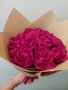 Букет от сатенени рози, снимка 1 - Ръчно изработени сувенири - 44450272