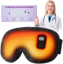 Нова Загряваща маска за очи, копринена, безжична, с таймер и топлина, снимка 1