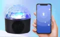 Преносима LED нощна Bluetooth диско лампа с колонка, снимка 2