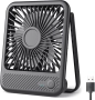 USB Настолен вентилатор – Мини вентилатор с 3 скорости и тих режим 35 dB, снимка 1