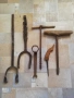 Стари инструменти за направа на колела за каруца, ръчно изработени,, снимка 2