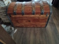 Стар дървен сандък/ракла/скрин, снимка 12