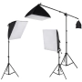 Фотостудиен комплект софтбокс 3бр, рамо жираф, 3 х 135W крушки, снимка 4