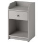 Нощно шкафче в сив цвят, снимка 1 - Шкафове - 40442092