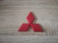 червено лого Mitsubishi 10 см, снимка 1