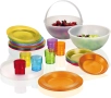 Пикник Комплект Happy Hour PICNIC BOWL Guzzini – Италиански Дизайн, Чаши, Чинни, 21 ЧАСТИ!, снимка 3
