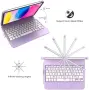 Нов LKV 360° Въртящ калъф с Bluetooth клавиатура за iPad 10.9" A16 10th Gen таблет Айпад кейс защита, снимка 4