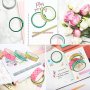 6 ролки декоративнo тиско хартия Washi tape ленти за опаковане занаяти декорация, снимка 5