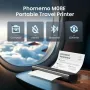 Преносим термопринтер Phomemo M08E с 1 ролка термична хартия A4, снимка 2