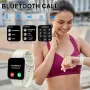 Смарт часовник за мъже, жени, 1,85" смарт часовник (отговаряне/осъществяване на повикване), IP68 вод, снимка 2