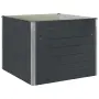 vidaXL Повдигната леха, антрацит, 100x100x77 см, поцинкована стомана, снимка 1