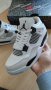 Nike Air Jordan Retro 4 Military Black White Panda Размер 39 Нови Кецове Обувки Бели Черни , снимка 5