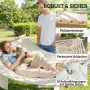 Външен хамак Outsunny 200x140 см, двуслоен хамак, снимка 6