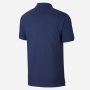НОВА 100 % оригинална тъмно синя памучна поло тениска с яка NIKE размер L от САЩ, снимка 3