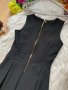 Черна рокля с ципове, снимка 3