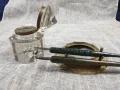 Старинна мастилница от кристално стъкло и месинг, снимка 4