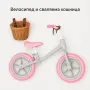 Детско баланс колело с кошница – леко, удобно и регулируемо, 2–4 години, розово, снимка 7
