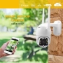 Hawk Eye X12 12LED WiFi IP 2MP Камера PTZ Сензор за движение Аларма Нощно виждане YCC365 Plus APP, снимка 5