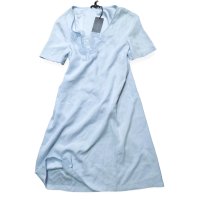 Нова PATRIZIA PEPE Light Blue Shirt Dress Дамска Рокля It 46 (BG L размер), снимка 1 - Рокли - 42655477