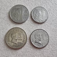 Монети. Филипини. 1, 1, 5, 5  песо . 4 бр. Различни монети., снимка 1 - Нумизматика и бонистика - 39776630