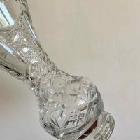 Кристална ваза, гравирана, снимка 2 - Вази - 41386780