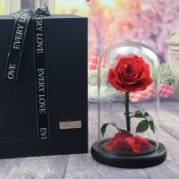 Вечна роза в стъкленица , снимка 2 - Декорация за дома - 44489309