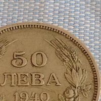 Монета 59 лева 1940г. Царство България Борис трети за КОЛЕКЦИЯ 26728, снимка 3 - Нумизматика и бонистика - 44414940