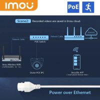 IMOU Dome PoE IP Камера 1080P H.265, снимка 4 - IP камери - 41477980