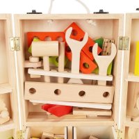 Дървен куфар с инструменти, детски инструменти, Малък майстор, снимка 8 - Други - 40918950