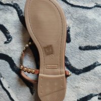 НОВИ ниски дамски сандали за плаж през пръста с капси (номер 38), снимка 2 - Сандали - 41288051