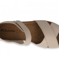 Дамски анатомични кожени обувки  INBLU, Бежови, снимка 2 - Дамски ежедневни обувки - 34638577