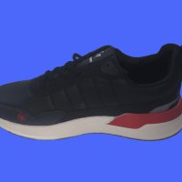 Водоустойчиви маратонки за мъже в черен цвят с червен акцент и бяла подметка, снимка 5 - Маратонки - 42716490