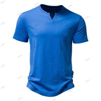 Мъжка едноцветна лятна тениска с къс ръкав, 4цвята , снимка 9 - Тениски - 44776441