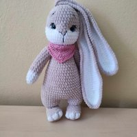 Плетено зайче-Топи , снимка 3 - Плюшени играчки - 41490333